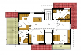 Grundriss des Obergeschosses - TENUITY 503